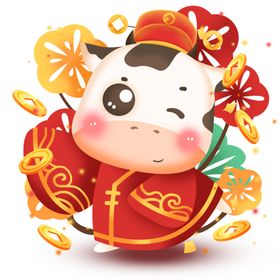 2021金牛送福牛年
