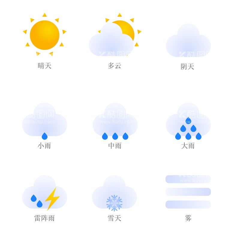 编号：60192410051723280892【酷图网】源文件下载-天气图标设置声音商业云安全天气