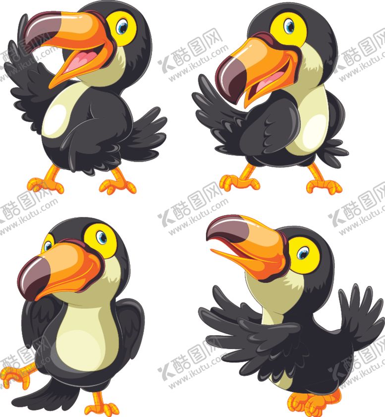 编号：40529106251816518878【酷图网】源文件下载-扁平动物插画