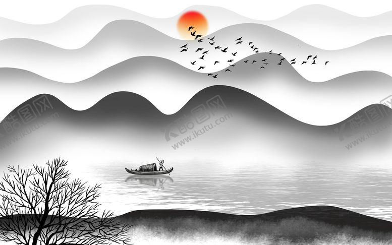 编号：64305809210717224928【酷图网】源文件下载-山水画 