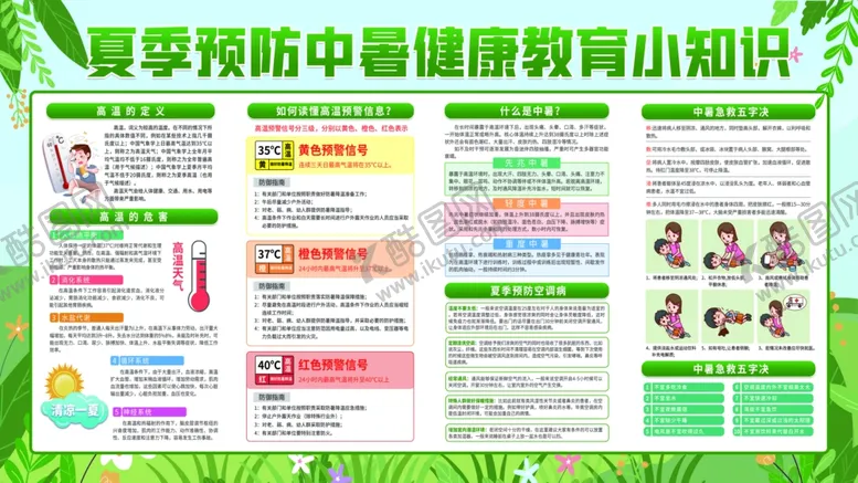 编号：51535401251304119668【酷图网】源文件下载-夏季怎样预防中暑