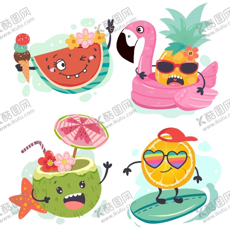 编号：50585709211740455255【酷图网】源文件下载-夏天插画元素