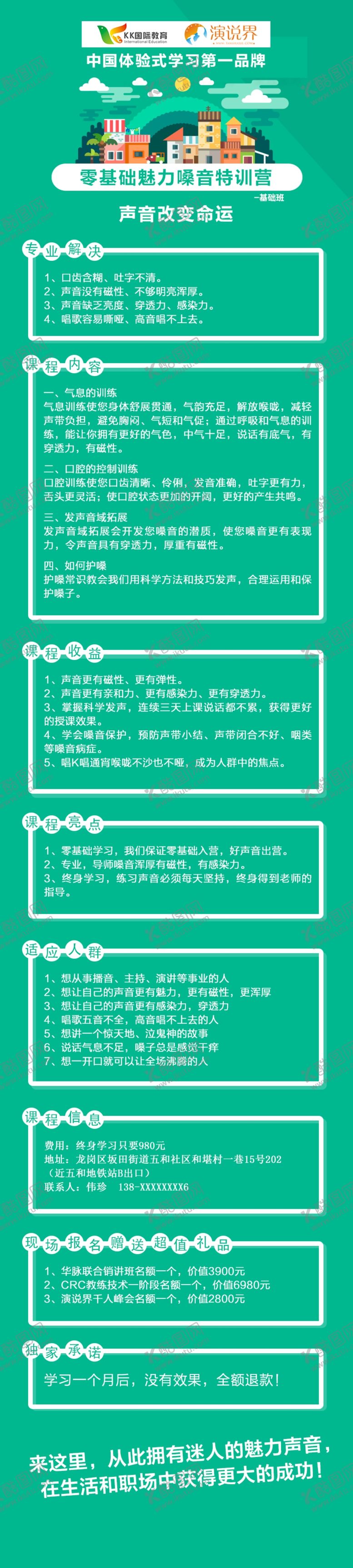 演讲易拉宝口才培训海报师介绍精英团队老师