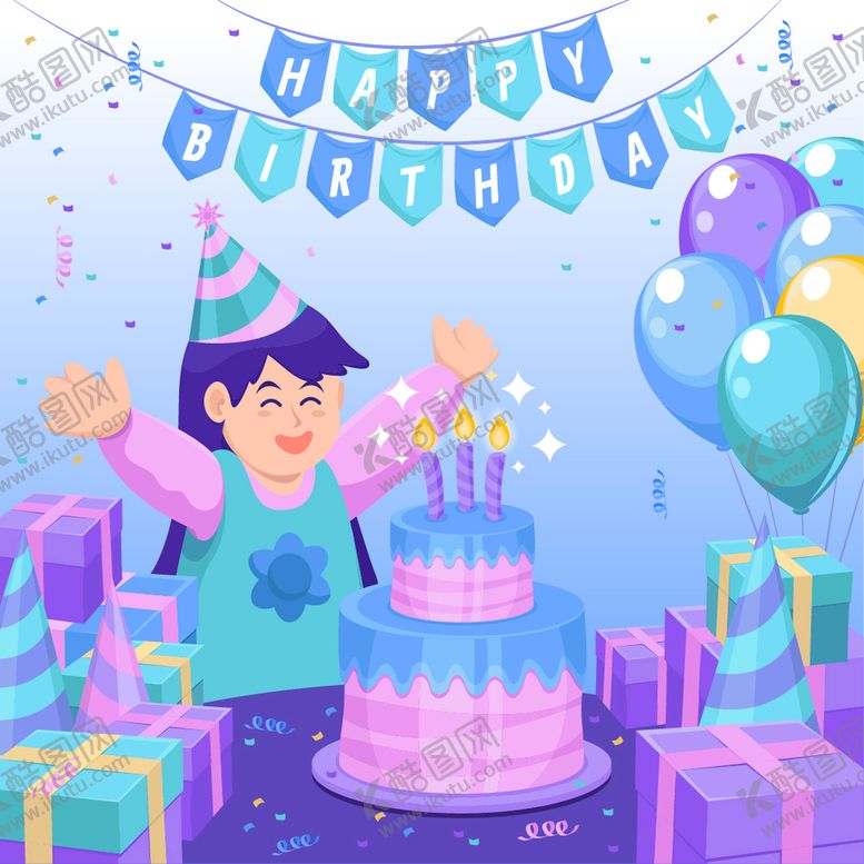 编号：50436709281730424687【酷图网】源文件下载-生日背景图片
