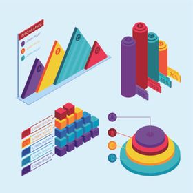 商务图标营销表数据统计教育表信息表