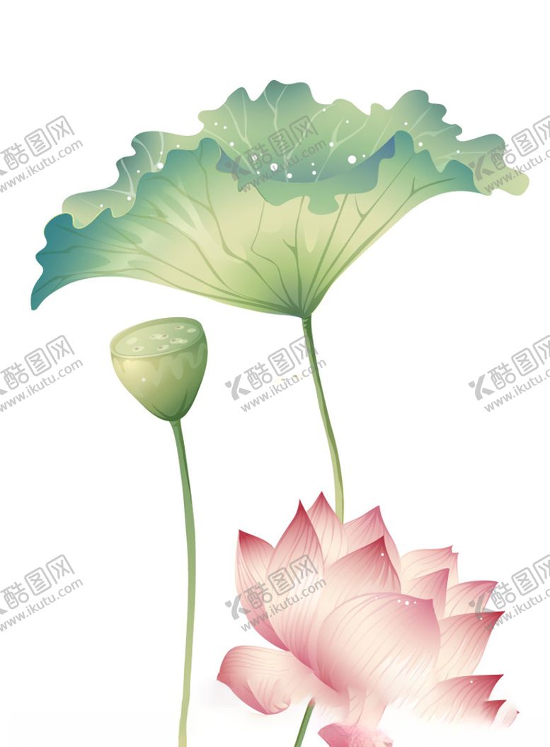 编号：43105106151131443084【酷图网】源文件下载-水墨风荷花图片