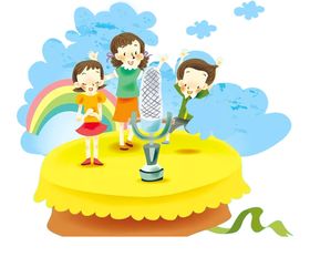 春天国风国学儿童演讲演说海报