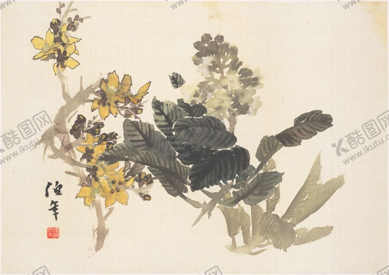 编号：24479907140127579450【酷图网】源文件下载-国画花鸟字画