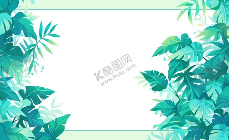 编号：32960502050232144819【酷图网】源文件下载-树叶边框