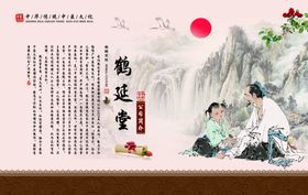 鹤延堂中医文化展板