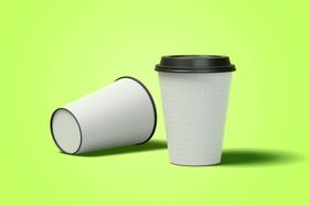 咖啡杯样机贴图茶饮料mockups