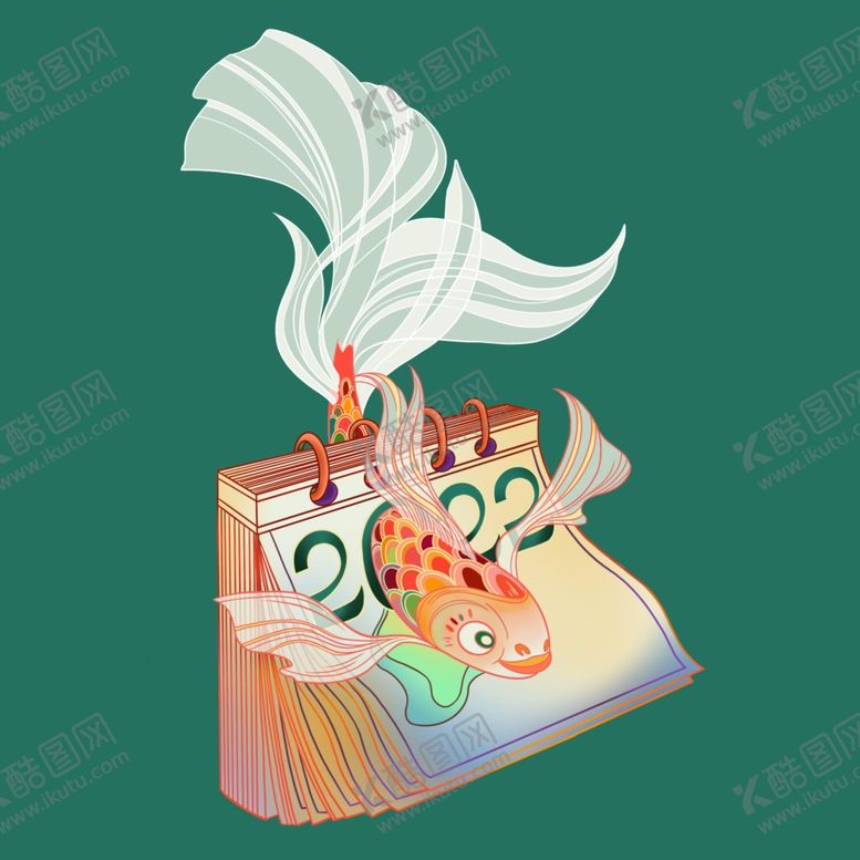 编号：54931609170706213750【酷图网】源文件下载-飞鱼 日历