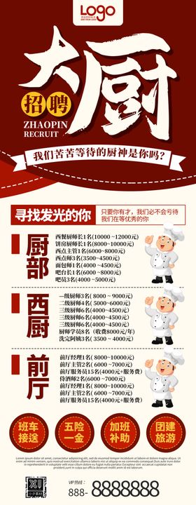 招聘海报虚位以待KTV公司广告