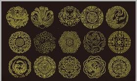 花纹图案传统图案圆形花纹
