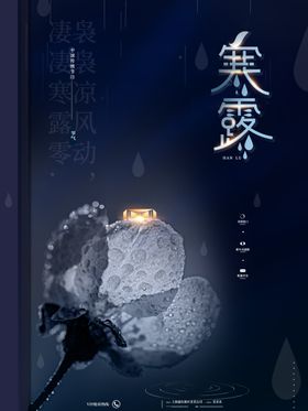 24节气之寒露海报设计