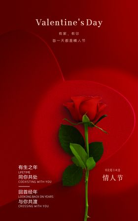 情人节LOVE浪漫海报