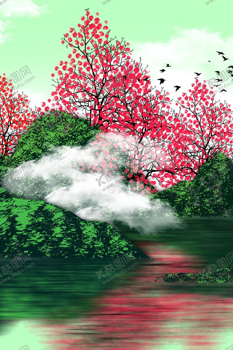 编号：86175909230440407681【酷图网】源文件下载-背景墙装饰画轻奢装饰画