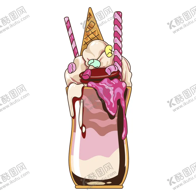 编号：20807202142006574613【酷图网】源文件下载-多彩甜点杯