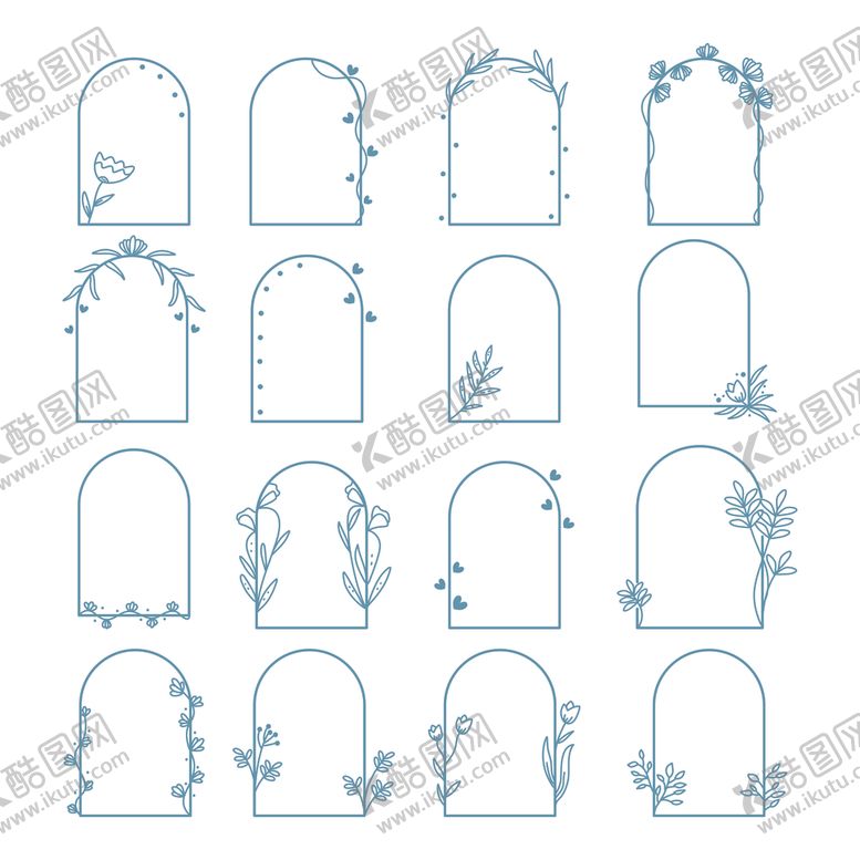 编号：52650904030355394731【酷图网】源文件下载-花卉边框