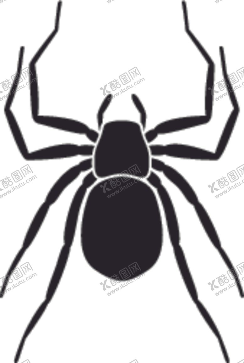 编号：89338409191522476997【酷图网】源文件下载-昆虫系列蜘蛛剪影