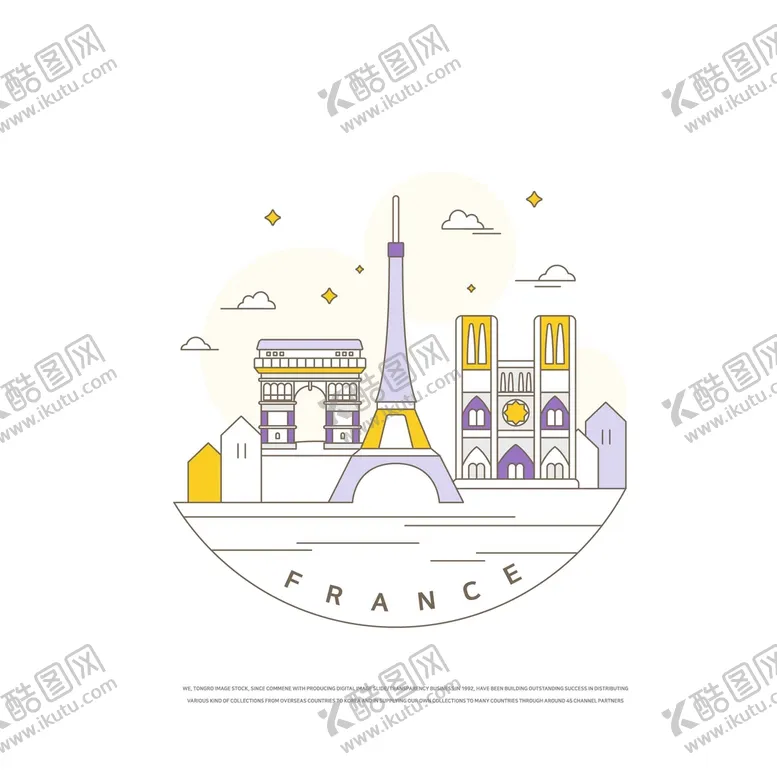 编号：25386101191609064154【酷图网】源文件下载-地标建筑插画    