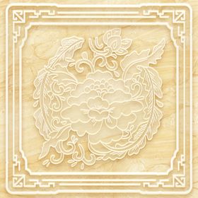 吊顶天花玉雕八边形图腾