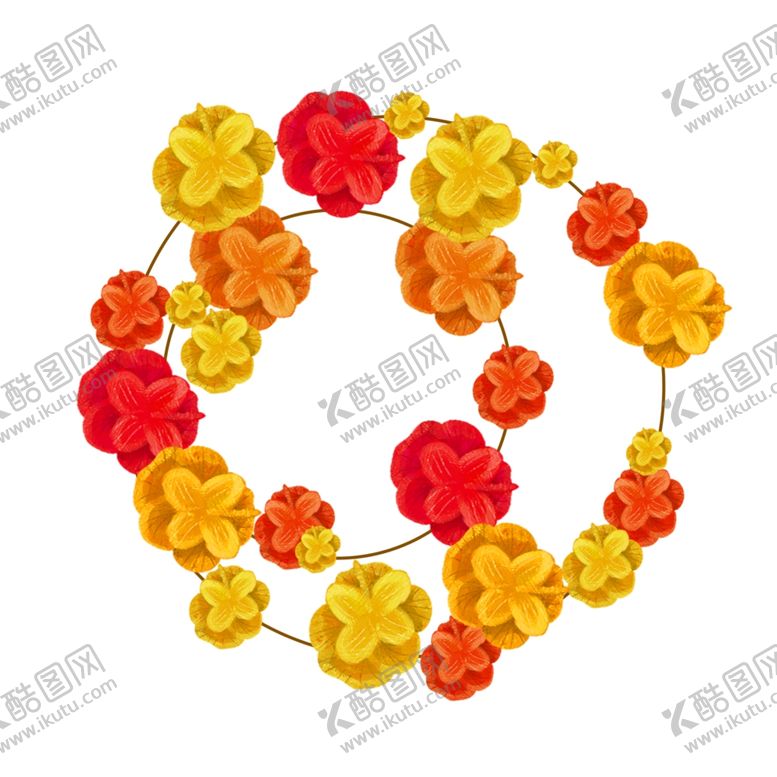 编号：50082703142335426601【酷图网】源文件下载-卡通插画花元素