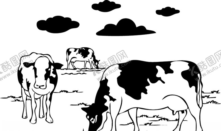 编号：72655609261742208198【酷图网】源文件下载-奶牛