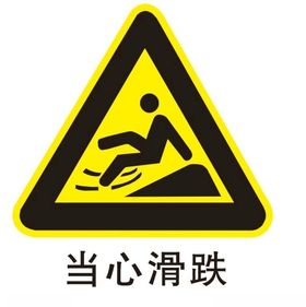 当心滑跌