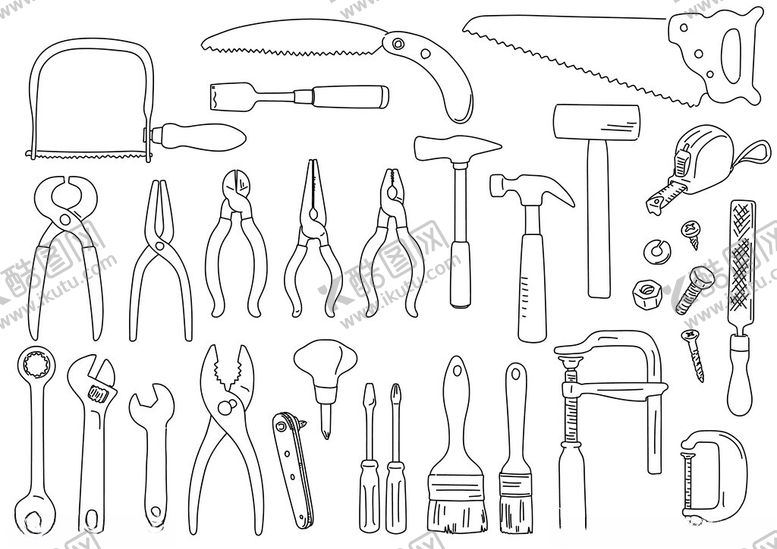 编号：24325511021415277868【酷图网】源文件下载-多样工具集合展示
