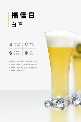 福佳白精酿啤酒海报