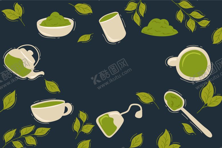 编号：13842112080646098343【酷图网】源文件下载-抹茶背景