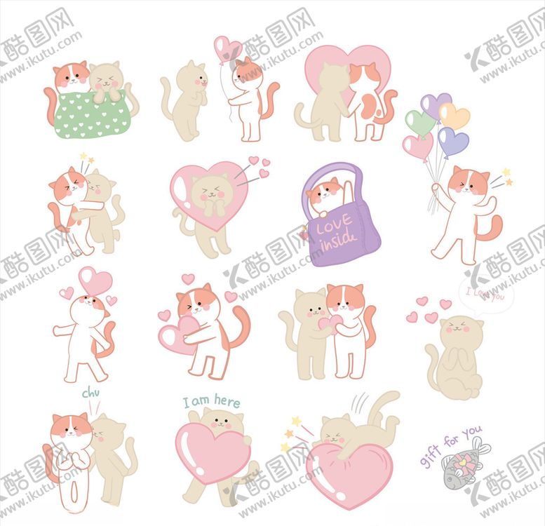 编号：14404406172052358237【酷图网】源文件下载-卡通猫咪
