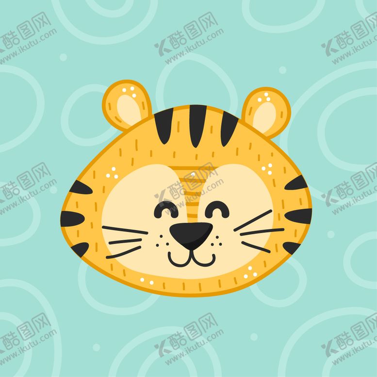 编号：61837511111107391777【酷图网】源文件下载-手绘老虎
