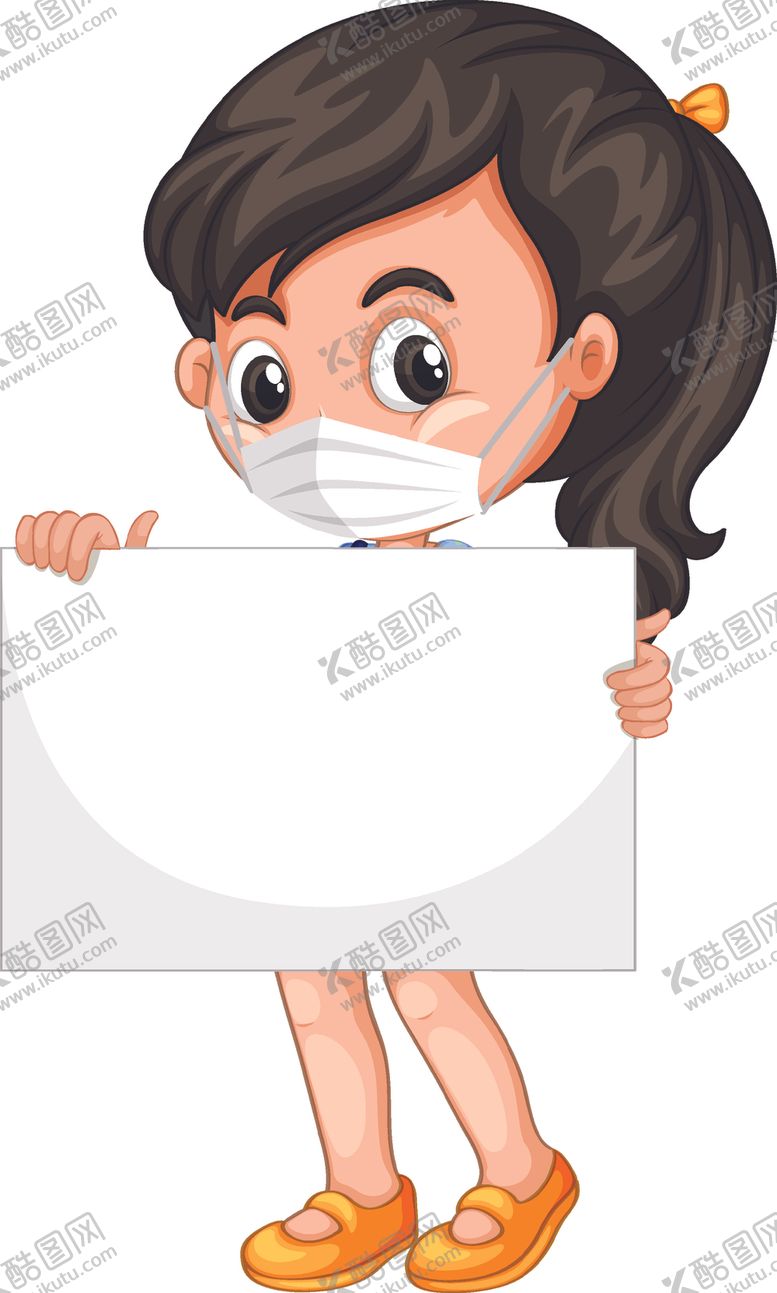 编号：30618704210013155774【酷图网】源文件下载-戴口罩的女孩
