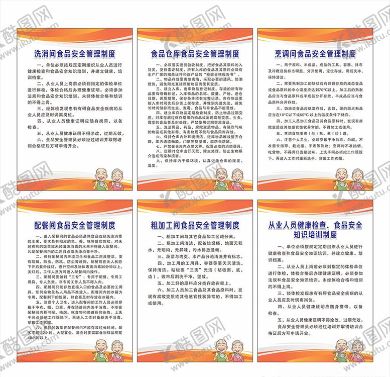 编号：11080305090918212804【酷图网】源文件下载-饭堂制度展板