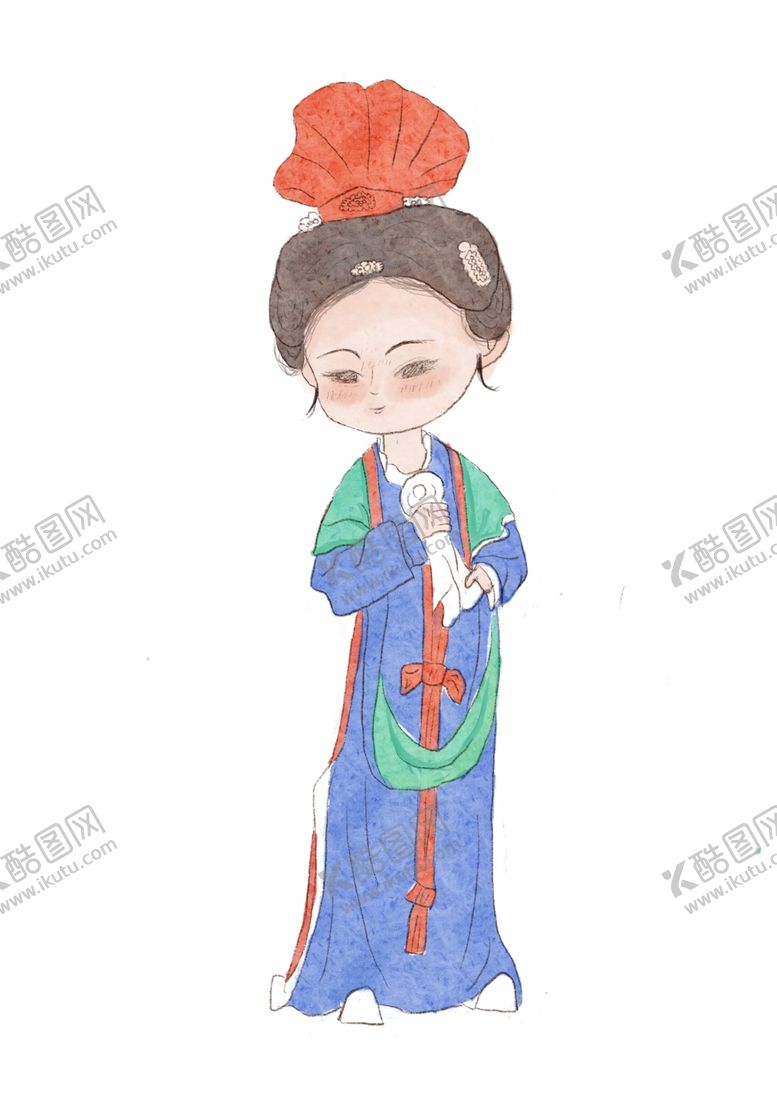 编号：99628401290440178197【酷图网】源文件下载-侍女卡通插画