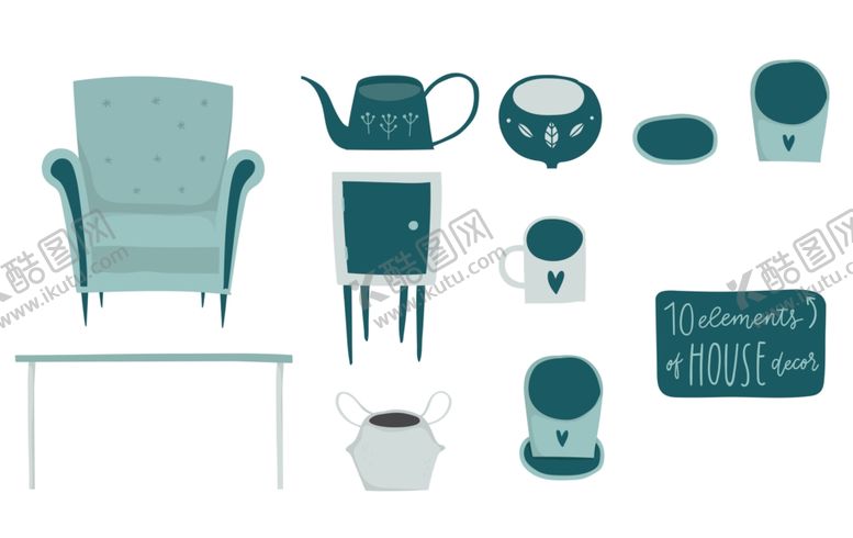 编号：94232710290838249971【酷图网】源文件下载-手绘家居家具