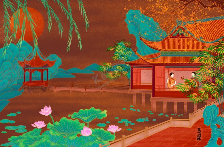 编号：84180209202324049129【酷图网】源文件下载-国潮插画