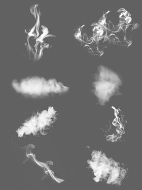 白色烟雾常用素材