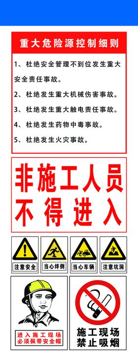 工地重大危险源  五方主体 