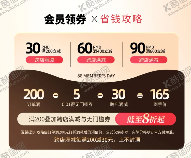 编号：58234302241551413847【酷图网】源文件下载-会员优惠券