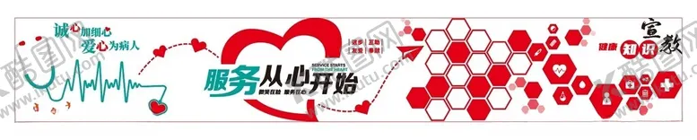 编号：53155901190336381175【酷图网】源文件下载-医疗文化墙