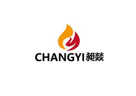 科技标识设计字母火焰