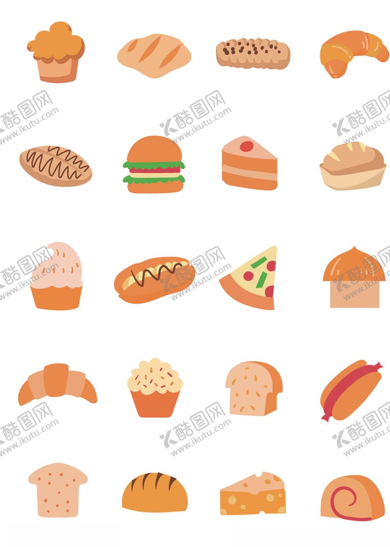 编号：94453705122342406243【酷图网】源文件下载-手绘卡通面包