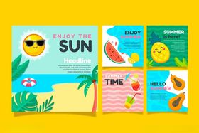海洋主题夏日海报设计