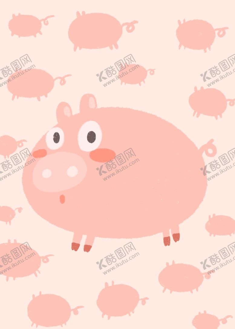 编号：53688109252213026661【酷图网】源文件下载-卡通猪猪壁纸