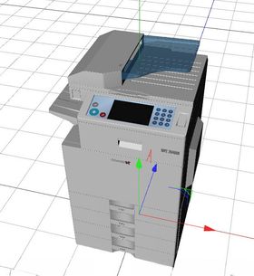 C4D模型条码打印机