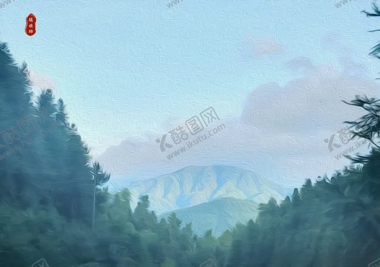 编号：27071004240954484791【酷图网】源文件下载-家乡风景油画图