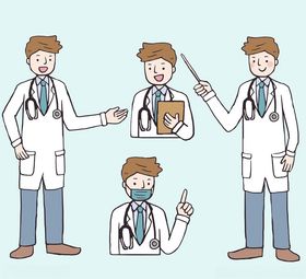 医生形象插画